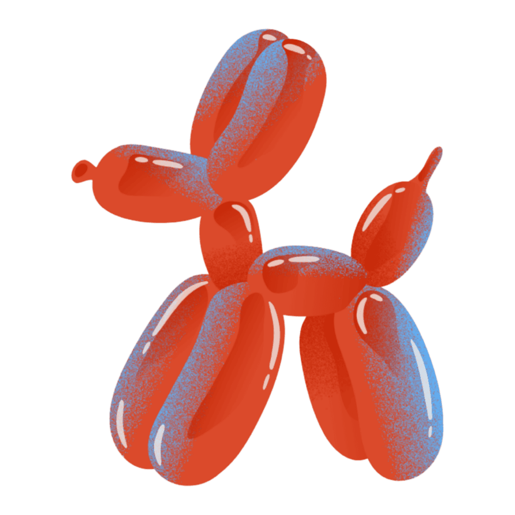 Cachorro-balão oficial da HangStudio